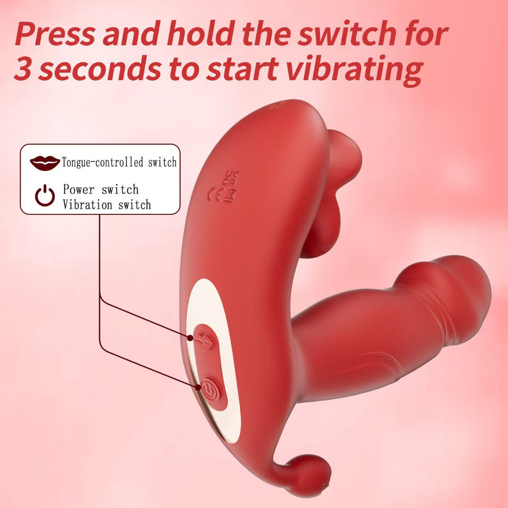 3in1 G-Spot Licking Massager with High frequency Vibration for Clitros and Orgasim | Privatewish.pk