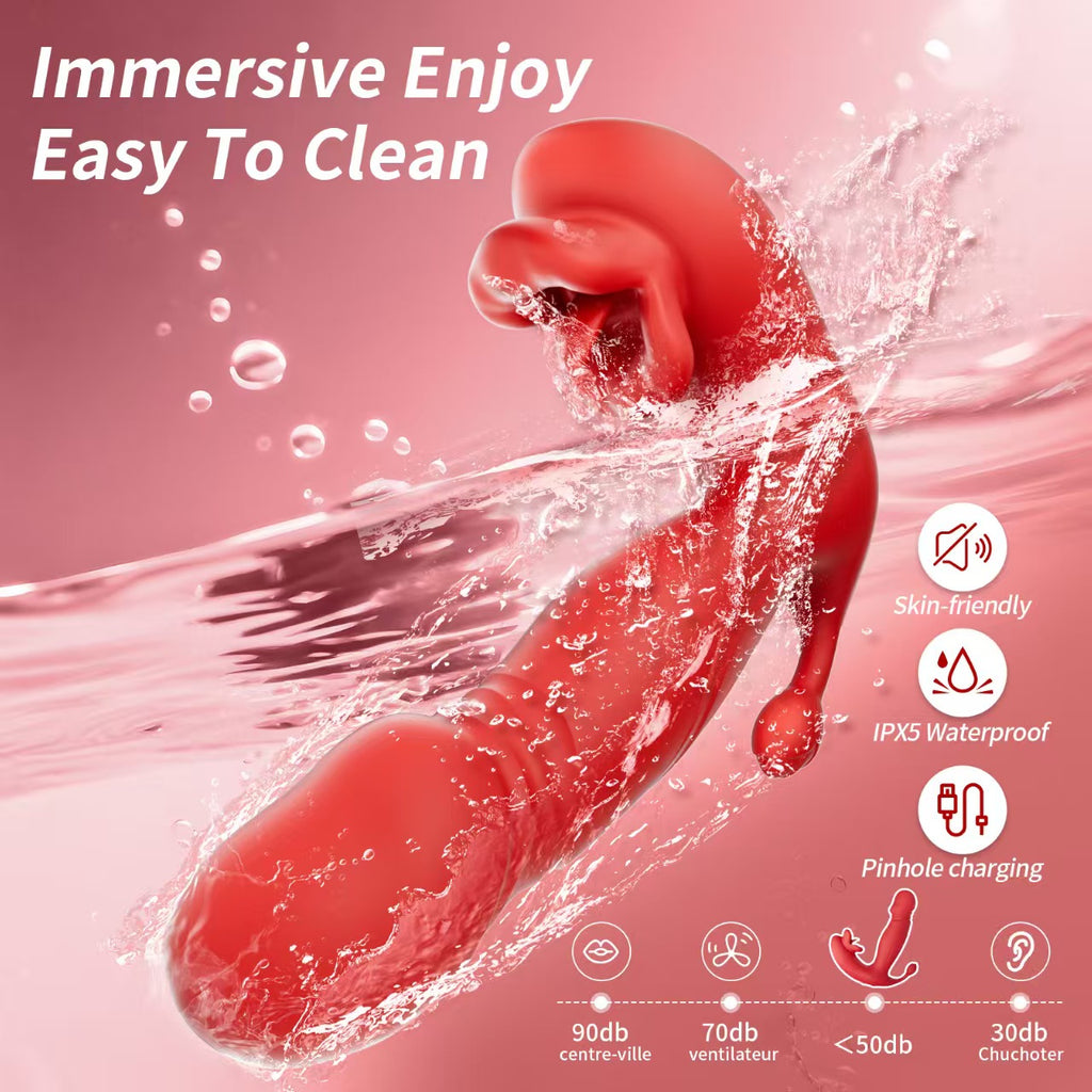 3in1 G-Spot Licking Massager with High frequency Vibration for Clitros and Orgasim | Privatewish.pk